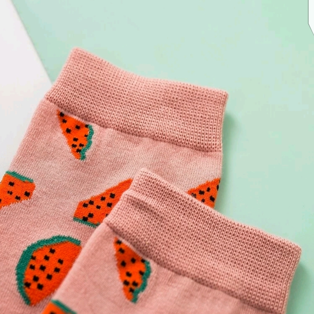 ✨3 FOR $28✨🆕🍉WATERMELON PRINT SOCKS🍉 - Picture 2 of 3